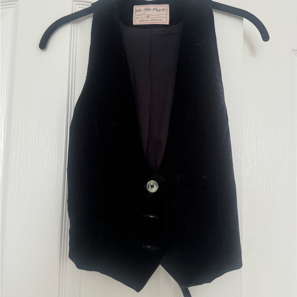 We The Free Midnight Velvet Vest